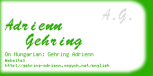 adrienn gehring business card